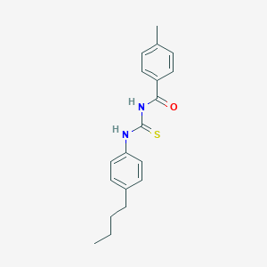 molecular formula C19H22N2OS B313895 N-[(4-butylphenyl)carbamothioyl]-4-methylbenzamide 