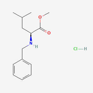 molecular formula C14H22ClNO2 B3138950 Bzl-L-leu-ome hcl CAS No. 474430-95-0