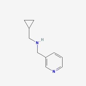 molecular formula C10H14N2 B3138960 N-(cyclopropylmethyl)-3-Pyridinemethanamine CAS No. 474448-88-9