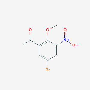 1-(5-Bromo-2-methoxy-3-nitrophenyl)-1-ethanone