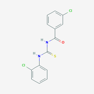 3-chloro-N-[(2-chlorophenyl)carbamothioyl]benzamide