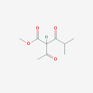 molecular formula C9H14O4 B3139053 Methyl 2-acetyl-4-methyl-3-oxopentanoate CAS No. 475662-06-7