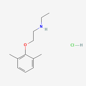 molecular formula C12H20ClNO B3139076 [2-(2,6-Dimethylphenoxy)ethyl]ethylamine hydrochloride CAS No. 476408-24-9