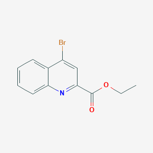 molecular formula C12H10BrNO2 B3139083 4-溴喹啉-2-羧酸乙酯 CAS No. 476471-37-1