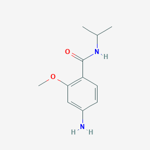 molecular formula C11H16N2O2 B3139088 4-Amino-2-methoxy-N-(propan-2-yl)benzamide CAS No. 476615-01-7