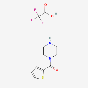 molecular formula C11H13F3N2O3S B3139098 1-(2-噻吩基羰基)哌嗪三氟乙酸盐 CAS No. 477204-94-7