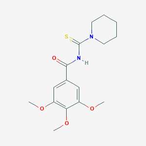 molecular formula C16H22N2O4S B313911 3,4,5-trimethoxy-N-(1-piperidinylcarbothioyl)benzamide 