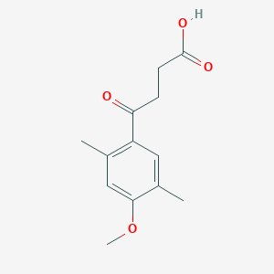 molecular formula C13H16O4 B3139115 4-(4-Methoxy-2,5-dimethyl-phenyl)-4-oxo-butyric acid CAS No. 4773-88-0