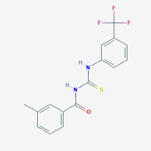 molecular formula C16H13F3N2OS B313912 3-methyl-N-{[3-(trifluoromethyl)phenyl]carbamothioyl}benzamide 