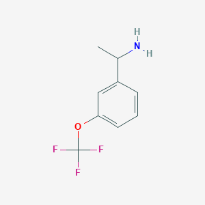 molecular formula C9H10F3NO B3139121 1-(3-(三氟甲氧基)苯基)乙胺 CAS No. 477312-25-7