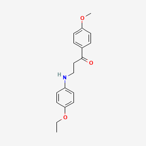 molecular formula C18H21NO3 B3139124 3-(4-乙氧基苯胺基)-1-(4-甲氧基苯基)-1-丙酮 CAS No. 477319-99-6
