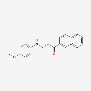 3-(4-Methoxyanilino)-1-(2-naphthyl)-1-propanone