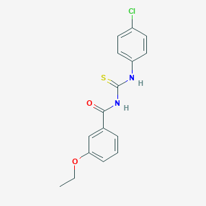 molecular formula C16H15ClN2O2S B313919 N-[(4-chlorophenyl)carbamothioyl]-3-ethoxybenzamide 
