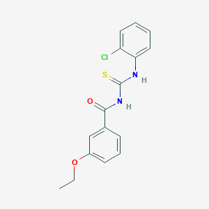 molecular formula C16H15ClN2O2S B313920 N-[(2-chlorophenyl)carbamothioyl]-3-ethoxybenzamide 