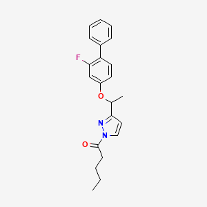1-(3-{1-[(2-fluoro[1,1'-biphenyl]-4-yl)oxy]ethyl}-1H-pyrazol-1-yl)-1-pentanone