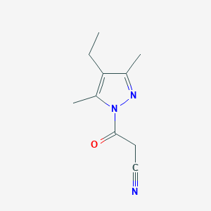 3-(4-ethyl-3,5-dimethyl-1H-pyrazol-1-yl)-3-oxopropanenitrile