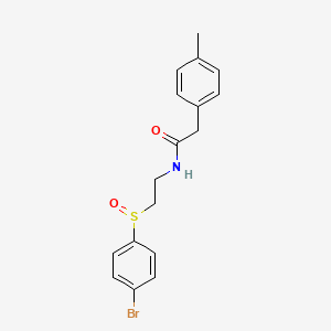 N-(2-((4-Bromophenyl)sulfinyl)ethyl)-2-(4-methylphenyl)acetamide