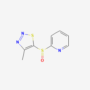 2-[(4-Methyl-1,2,3-thiadiazol-5-yl)sulfinyl]pyridine