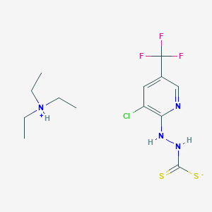 N,N-diethyl-1-ethanaminium 2-[3-chloro-5-(trifluoromethyl)-2-pyridinyl]-1-hydrazinecarbodithioate