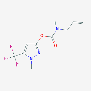 1-methyl-5-(trifluoromethyl)-1H-pyrazol-3-yl N-allylcarbamate