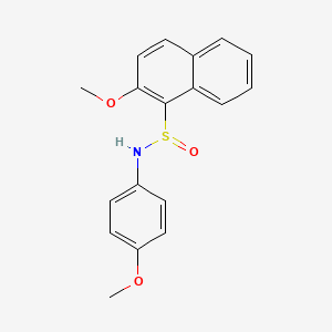 2-methoxy-N-(4-methoxyphenyl)naphthalene-1-sulfinamide