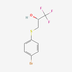 (2R)-3-[(4-bromophenyl)sulfanyl]-1,1,1-trifluoro-2-propanol
