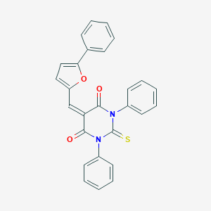 molecular formula C27H18N2O3S B313941 1,3-diphenyl-5-[(5-phenylfuran-2-yl)methylidene]-2-thioxodihydropyrimidine-4,6(1H,5H)-dione 