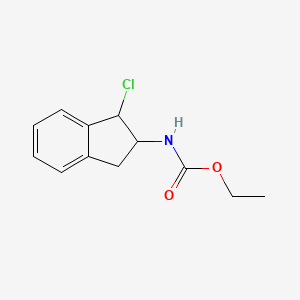 ethyl N-(1-chloro-2,3-dihydro-1H-inden-2-yl)carbamate