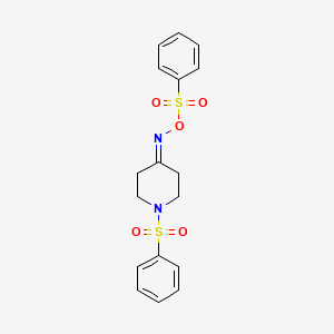 1-(Phenylsulfonyl)-4-{[(phenylsulfonyl)oxy]imino}piperidine