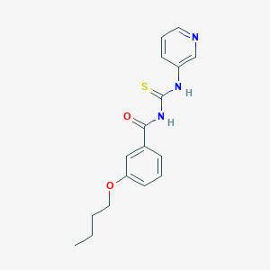 3-butoxy-N-(pyridin-3-ylcarbamothioyl)benzamide