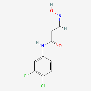molecular formula C9H8Cl2N2O2 B3139622 N-(3,4-dichlorophenyl)-3-(hydroxyimino)propanamide CAS No. 477851-66-4