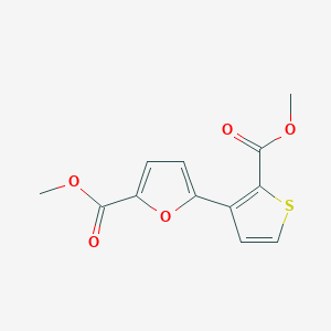 molecular formula C12H10O5S B3139628 Methyl5-(2-(methoxycarbonyl)-3-thienyl)-2-furoate CAS No. 477851-73-3