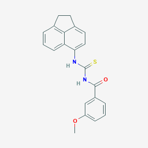 N-(1,2-dihydroacenaphthylen-5-ylcarbamothioyl)-3-methoxybenzamide