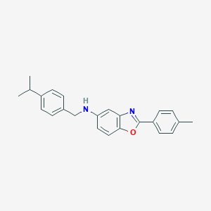 molecular formula C24H24N2O B313966 N-(4-isopropylbenzyl)-N-[2-(4-methylphenyl)-1,3-benzoxazol-5-yl]amine 