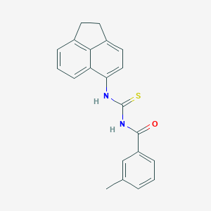molecular formula C21H18N2OS B313967 N-(1,2-dihydroacenaphthylen-5-ylcarbamothioyl)-3-methylbenzamide 
