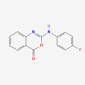 molecular formula C14H9FN2O2 B3139677 2-(4-fluoroanilino)-4H-3,1-benzoxazin-4-one CAS No. 477854-00-5