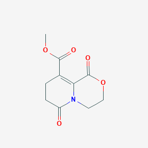 molecular formula C10H11NO5 B3139734 Methyl 1,6-dioxo-1,3,4,6,7,8-hexahydropyrido[2,1-c][1,4]oxazine-9-carboxylate CAS No. 477855-02-0