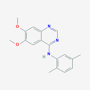 molecular formula C18H19N3O2 B3139741 N-(2,5-dimethylphenyl)-6,7-dimethoxy-4-quinazolinamine CAS No. 477855-19-9