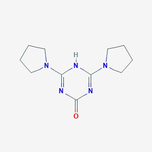 molecular formula C11H17N5O B313975 2,6-dipyrrolidin-1-yl-1H-1,3,5-triazin-4-one 