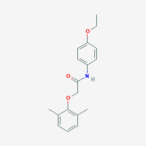 molecular formula C18H21NO3 B313985 2-(2,6-dimethylphenoxy)-N-(4-ethoxyphenyl)acetamide 