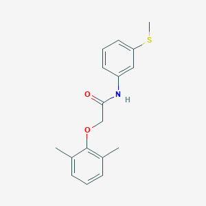 molecular formula C17H19NO2S B313986 2-(2,6-dimethylphenoxy)-N-[3-(methylsulfanyl)phenyl]acetamide 