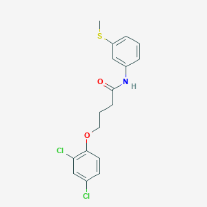 molecular formula C17H17Cl2NO2S B313987 4-(2,4-dichlorophenoxy)-N-[3-(methylthio)phenyl]butanamide 