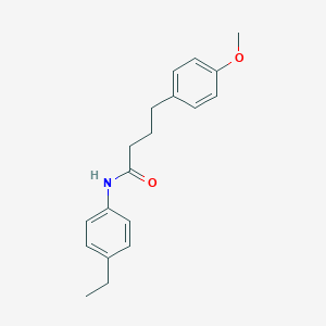 molecular formula C19H23NO2 B313989 N-(4-ethylphenyl)-4-(4-methoxyphenyl)butanamide 