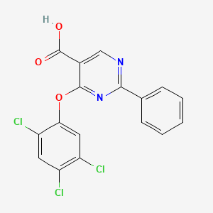 2-phenyl-4-(2,4,5-trichlorophenoxy)pyrimidine-5-carboxylic Acid