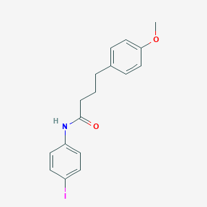 molecular formula C17H18INO2 B313996 N-(4-iodophenyl)-4-(4-methoxyphenyl)butanamide 