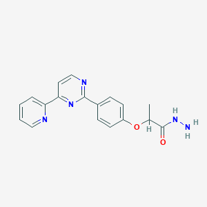 2-{4-[4-(2-Pyridinyl)-2-pyrimidinyl]phenoxy}propanohydrazide