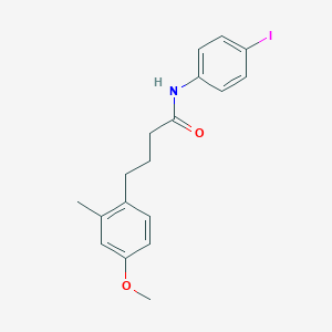molecular formula C18H20INO2 B313997 N-(4-iodophenyl)-4-(4-methoxy-2-methylphenyl)butanamide 