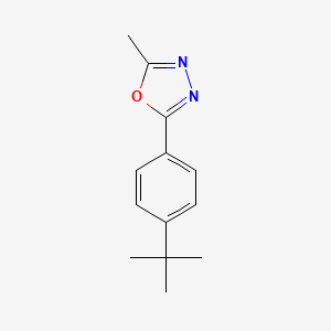 molecular formula C13H16N2O B3139970 2-(4-Tert-butylphenyl)-5-methyl-1,3,4-oxadiazole CAS No. 477862-37-6