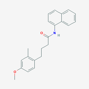 molecular formula C22H23NO2 B313998 4-(4-methoxy-2-methylphenyl)-N-(naphthalen-1-yl)butanamide 