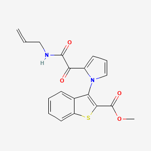 methyl 3-{2-[2-(allylamino)-2-oxoacetyl]-1H-pyrrol-1-yl}-1-benzothiophene-2-carboxylate